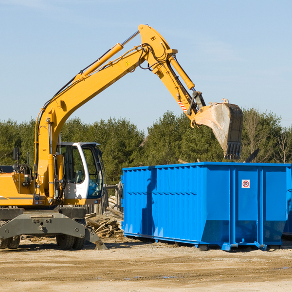 what size residential dumpster rentals are available in Edgewood